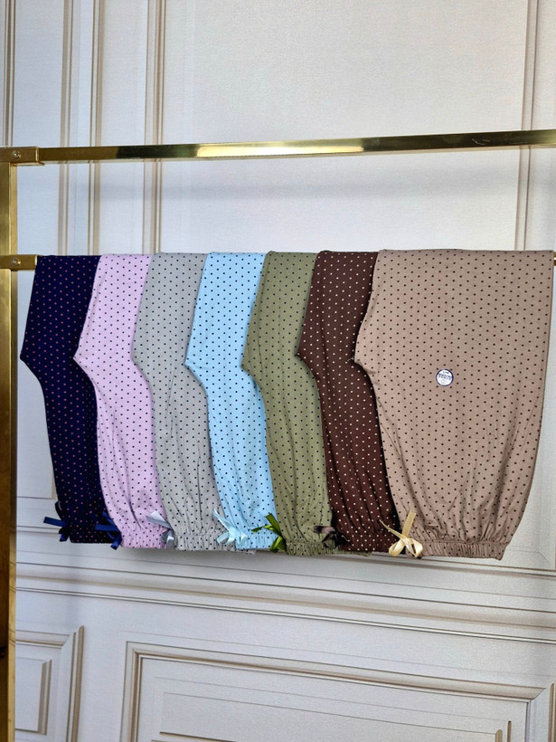 شلوار راحتی زنانه نخ پنبه قواره بزرگ